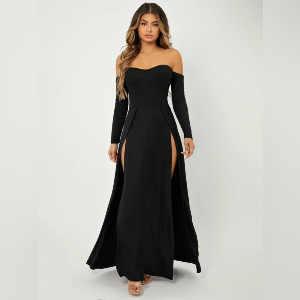 (NWT) Green Off the Shoulder Dress